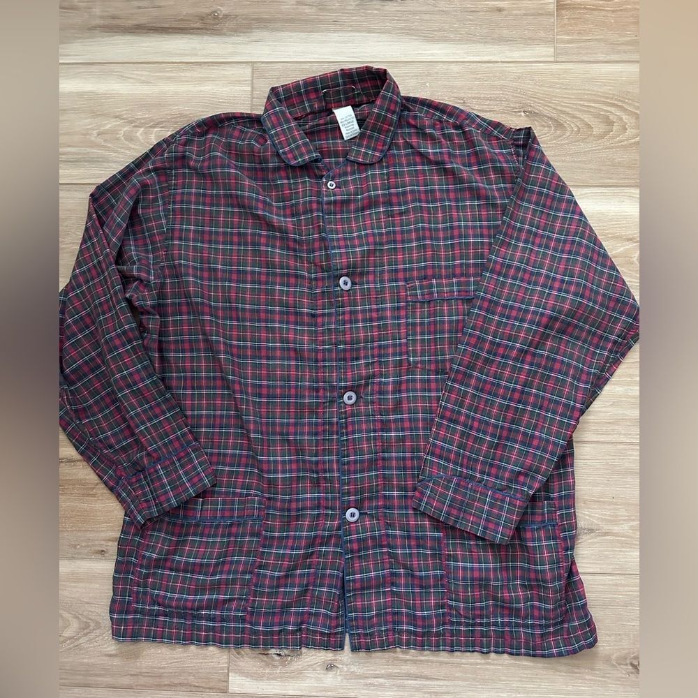 Christian Dior Plaid Lounge Top XL